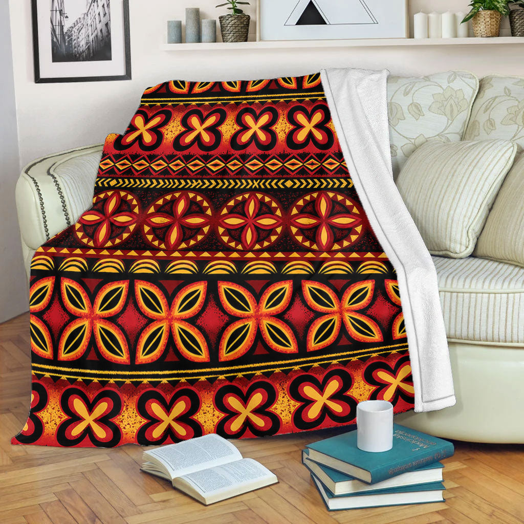 Tonga Premium Blanket Ngatu Tapa Tribal Pattern