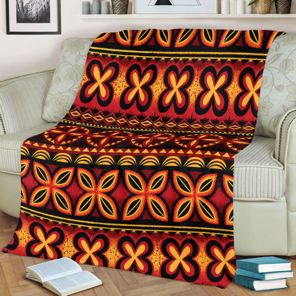 Tonga Premium Blanket Ngatu Tapa Tribal Pattern