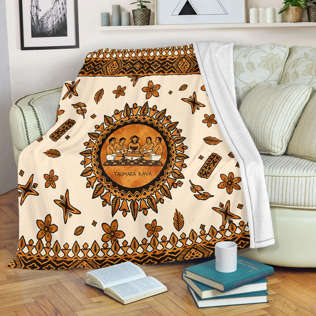 Tonga Premium Blanket Taumafa Kava Ceremony Tapa Heritage Style