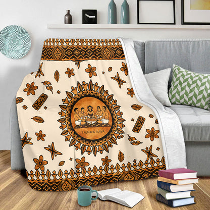Tonga Premium Blanket Taumafa Kava Ceremony Tapa Heritage Style