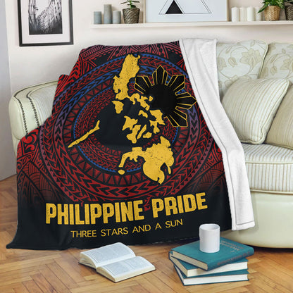 Philippines Filipinos Premium Blanket Philippine Pride Three Stars and A Sun