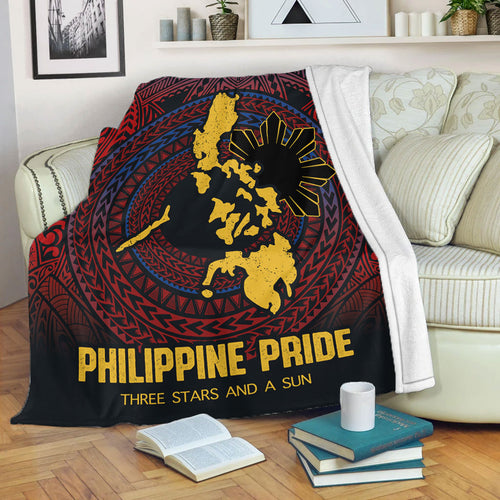 Philippines Filipinos Premium Blanket Philippine Pride Three Stars and A Sun