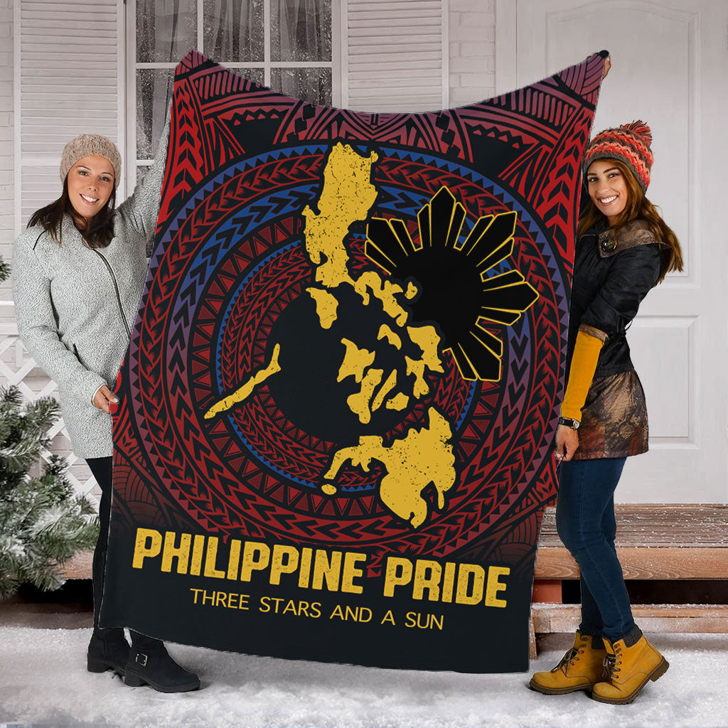 Philippines Filipinos Premium Blanket Philippine Pride Three Stars and A Sun