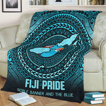 Fiji Premium Blanket Fiji Noble Banner and The Blue