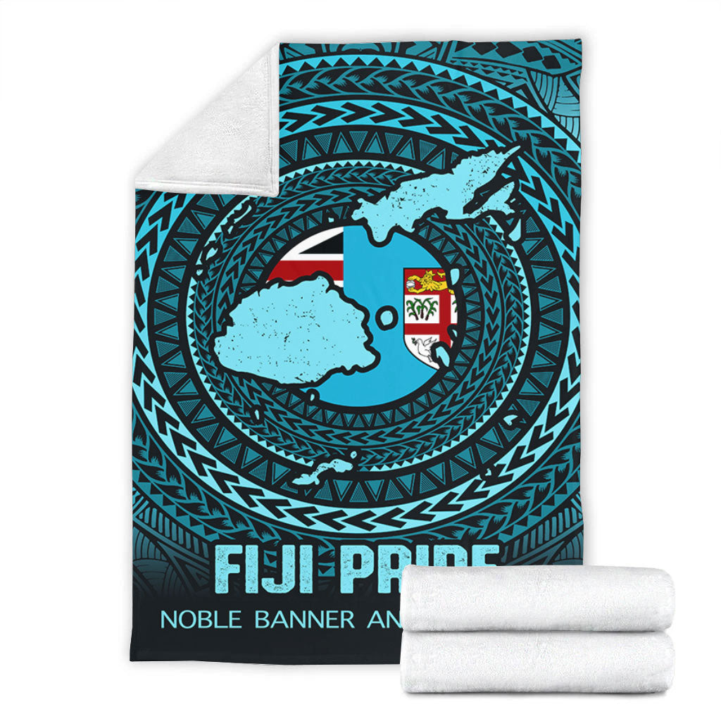 Fiji Premium Blanket Fiji Noble Banner and The Blue
