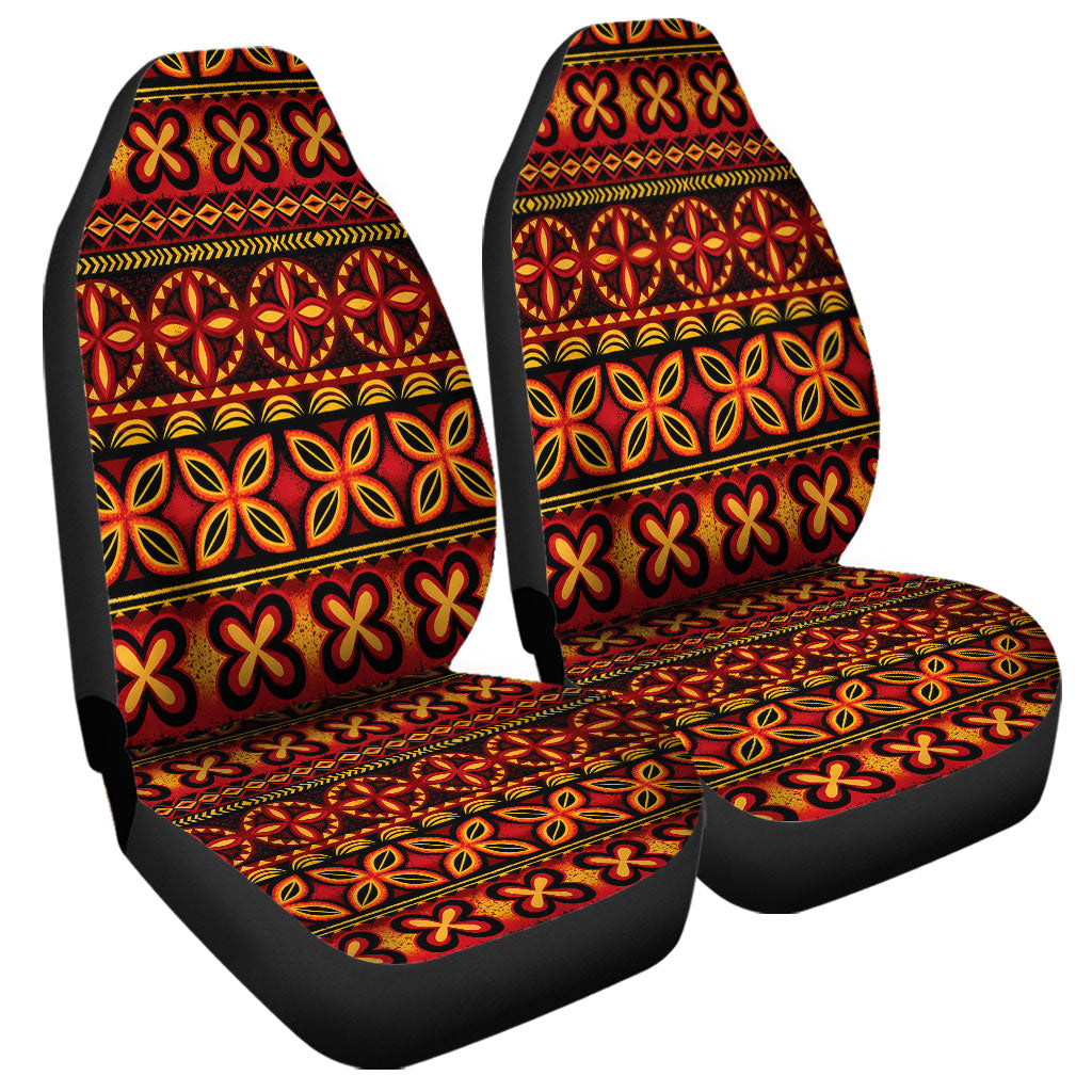 Tonga Car Seat Covers Ngatu Tapa Tribal Pattern