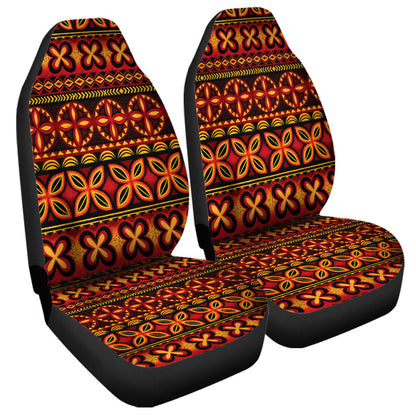 Tonga Car Seat Covers Ngatu Tapa Tribal Pattern