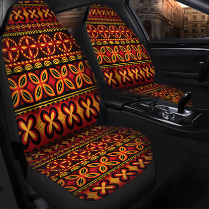 Tonga Car Seat Covers Ngatu Tapa Tribal Pattern