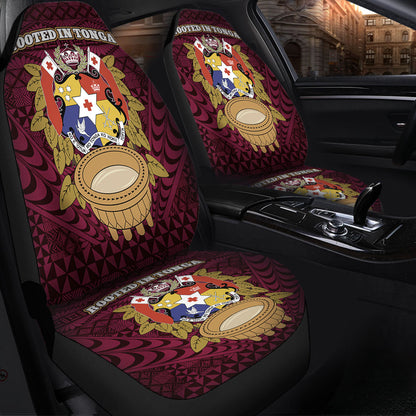 Tonga Car Seat Covers Rooted In Tonga Coat Of Arms Kava Bowl Ngatu Style