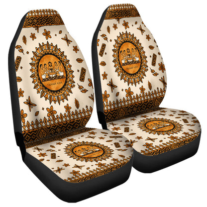 Tonga Car Seat Covers Taumafa Kava Ceremony Tapa Heritage Style