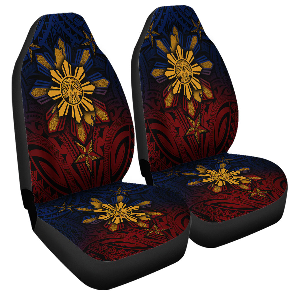 Philippines Filipinos Car Seat Covers Golden Sun Islands Tribal Style