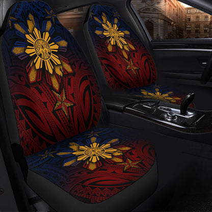 Philippines Filipinos Car Seat Covers Golden Sun Islands Tribal Style