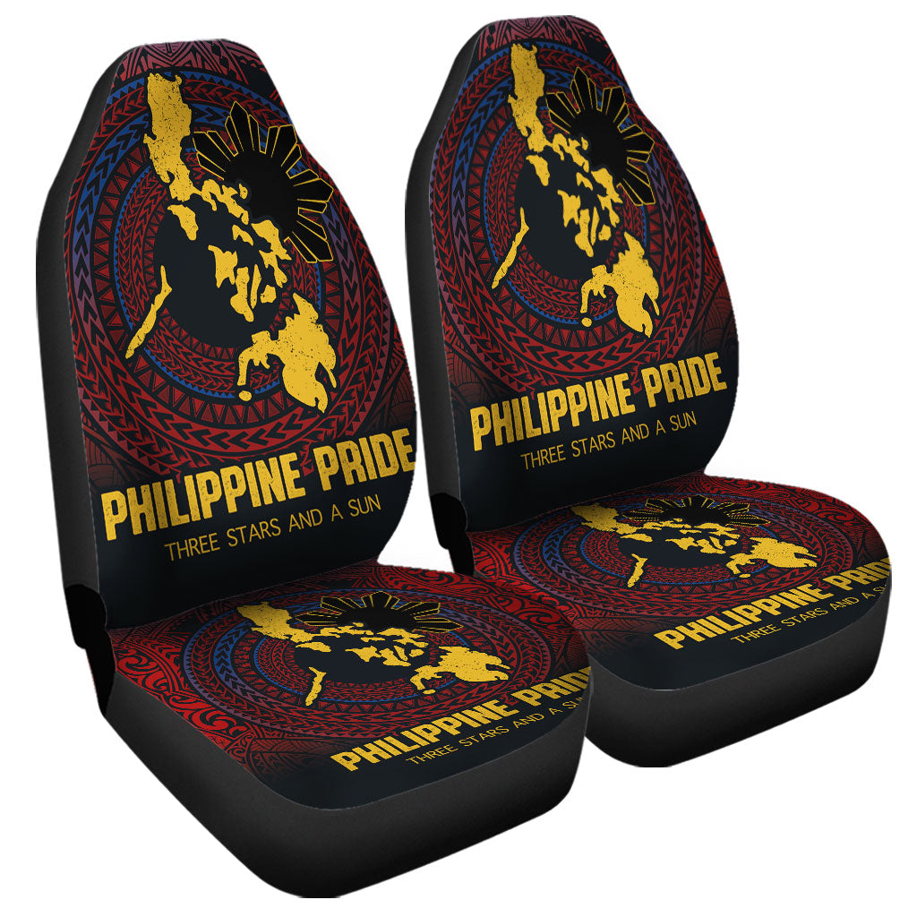 Philippines Filipinos Car Seat Covers Philippine Pride Three Stars and A Sun
