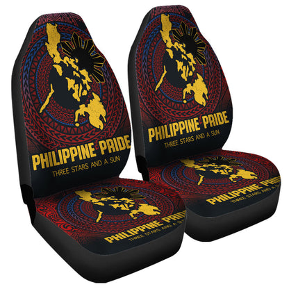 Philippines Filipinos Car Seat Covers Philippine Pride Three Stars and A Sun