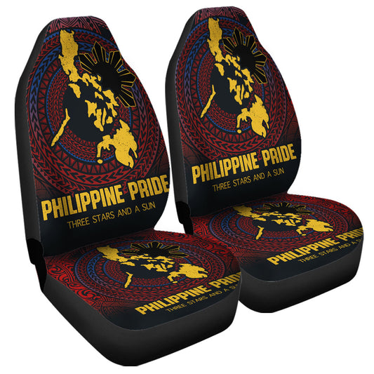 Philippines Filipinos Car Seat Covers Philippine Pride Three Stars and A Sun