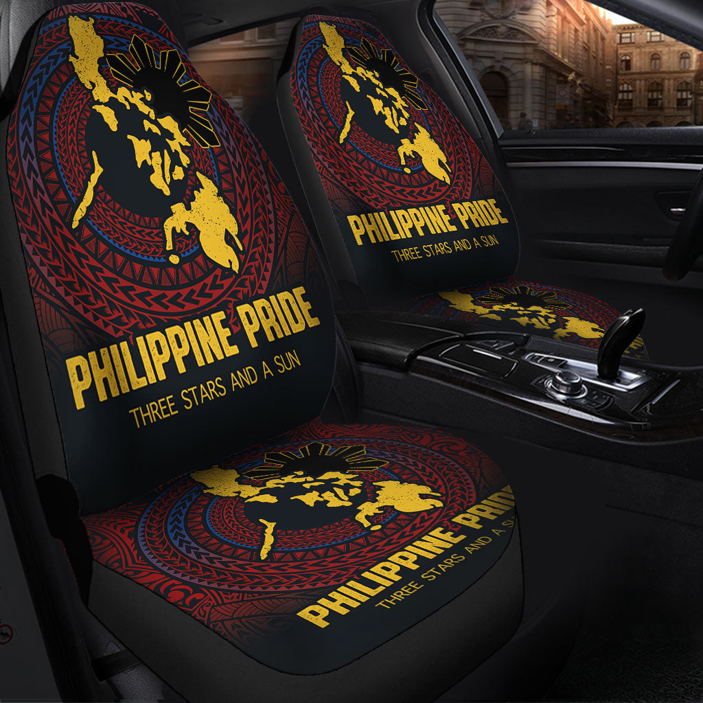 Philippines Filipinos Car Seat Covers Philippine Pride Three Stars and A Sun