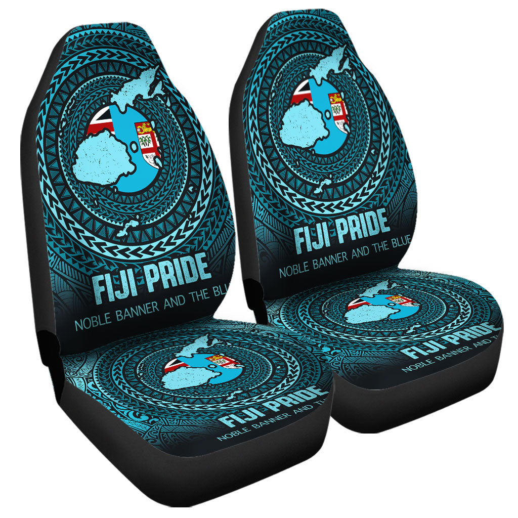Fiji Car Seat Covers Fiji Noble Banner and The Blue