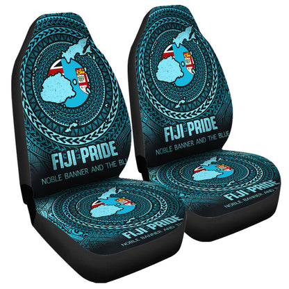 Fiji Car Seat Covers Fiji Noble Banner and The Blue