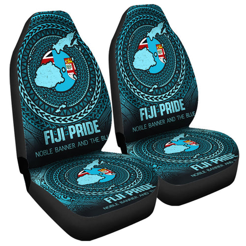 Fiji Car Seat Covers Fiji Noble Banner and The Blue