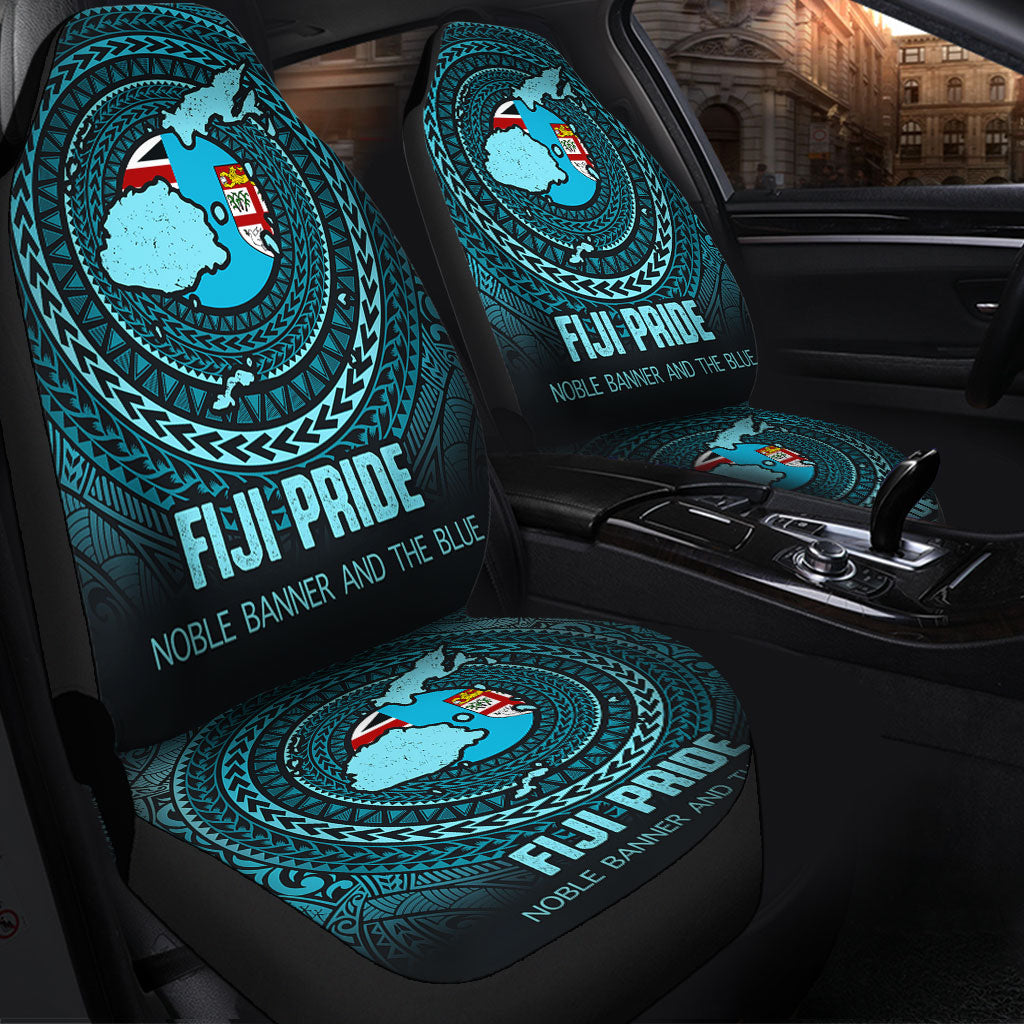 Fiji Car Seat Covers Fiji Noble Banner and The Blue