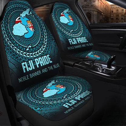 Fiji Car Seat Covers Fiji Noble Banner and The Blue