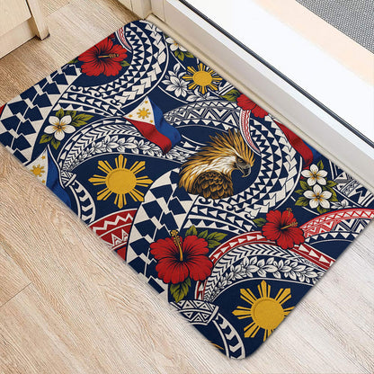 Philippines Filipinos Doormat Eagle Sun Flag Floral Tribal Style