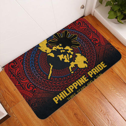 Philippines Filipinos Doormat Philippine Pride Three Stars and A Sun