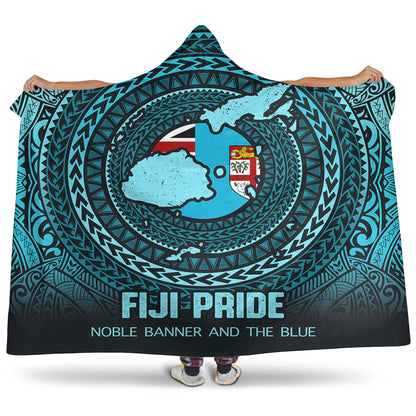 Fiji Hooded Blanket Fiji Noble Banner and The Blue