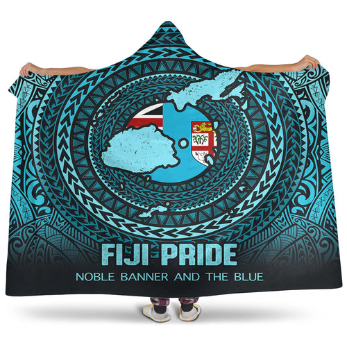 Fiji Hooded Blanket Fiji Noble Banner and The Blue