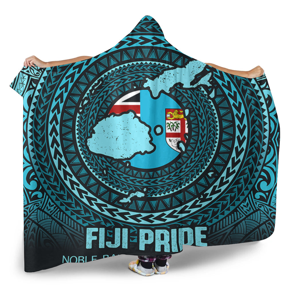 Fiji Hooded Blanket Fiji Noble Banner and The Blue