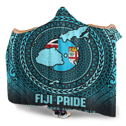 Fiji Hooded Blanket Fiji Noble Banner and The Blue
