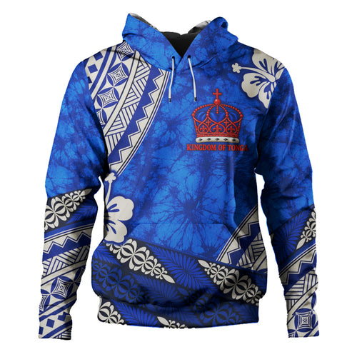 Tonga Hoodie Kingdom Crown Polynesian Floral Pride