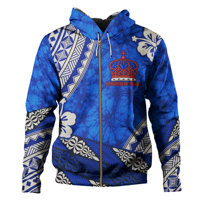 Tonga Hoodie Kingdom Crown Polynesian Floral Pride