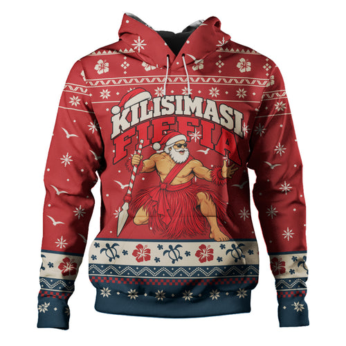 Tonga Hoodie Ugly Christmas Kilisimasi Fiefia Tongan Warrior Santa