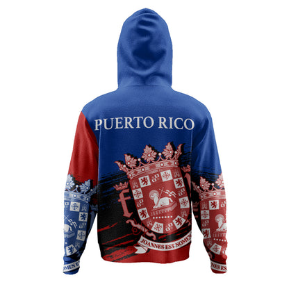 Puerto Rico Hoodie Coat Of Arms Pride Style