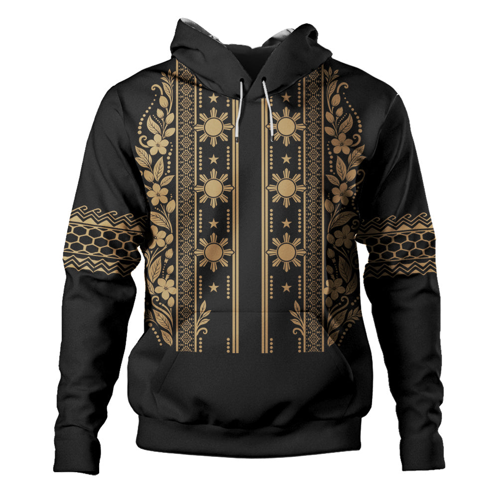 Philippines Filipinos Hoodie Sampaguita With Eagle Sun Filipino Heritage