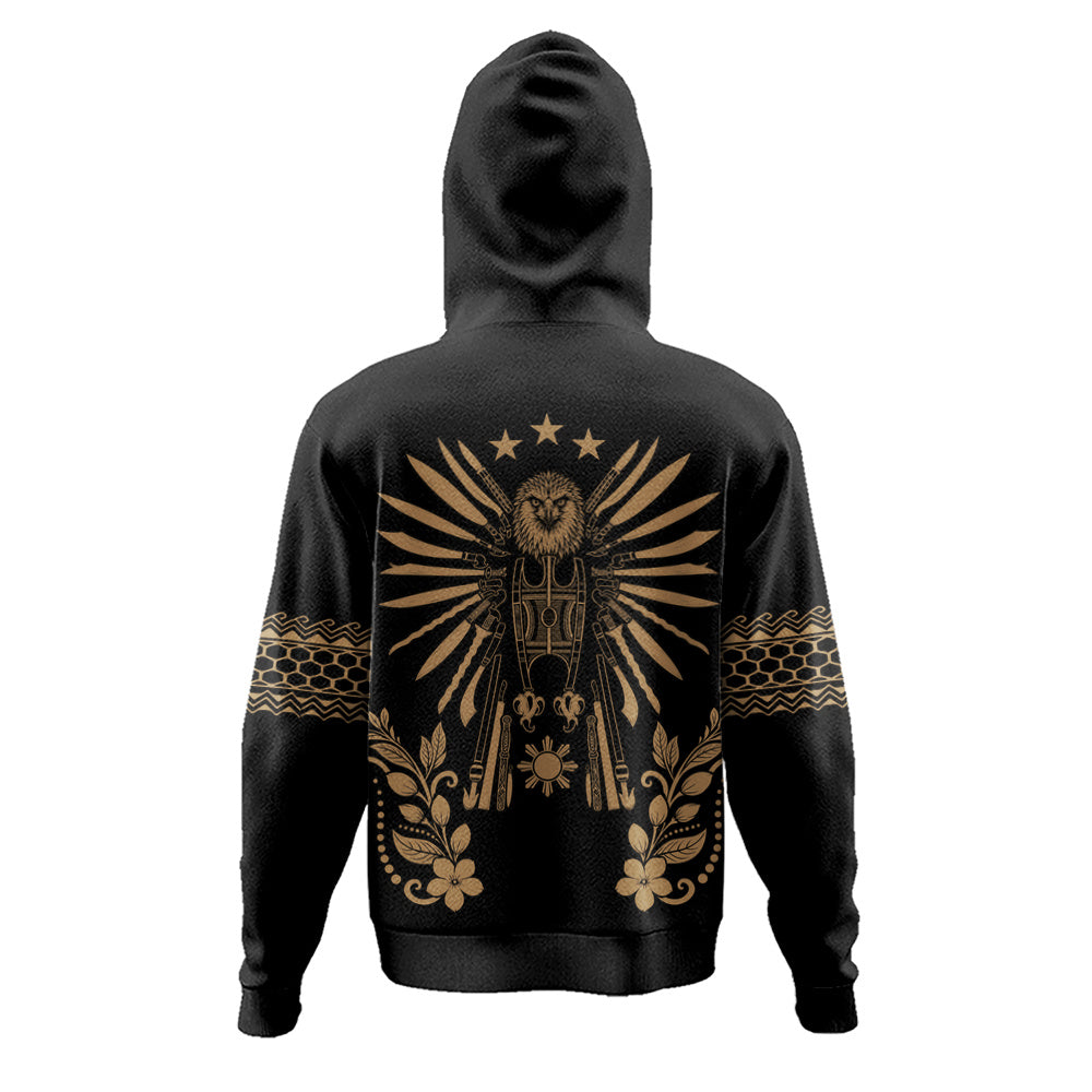 Philippines Filipinos Hoodie Sampaguita With Eagle Sun Filipino Heritage