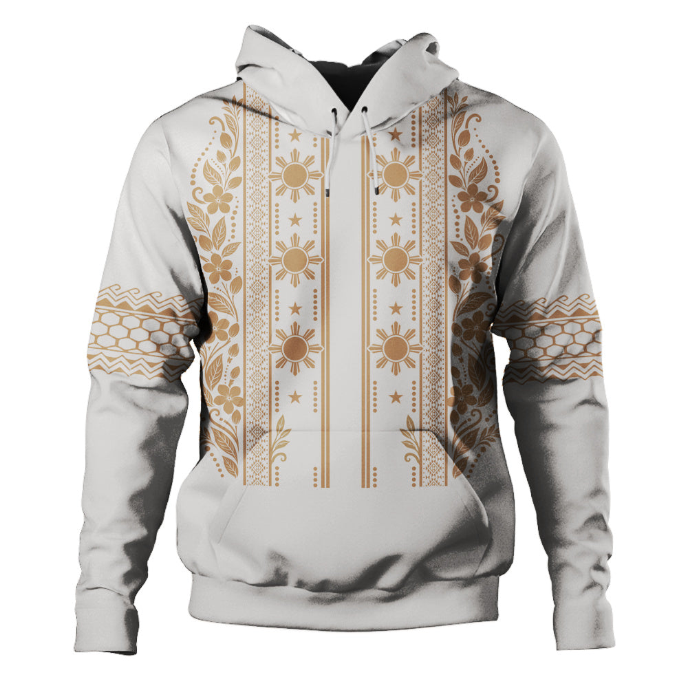 Philippines Filipinos Hoodie Sampaguita With Eagle Sun Filipino Heritage