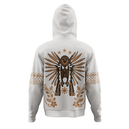 Philippines Filipinos Hoodie Sampaguita With Eagle Sun Filipino Heritage