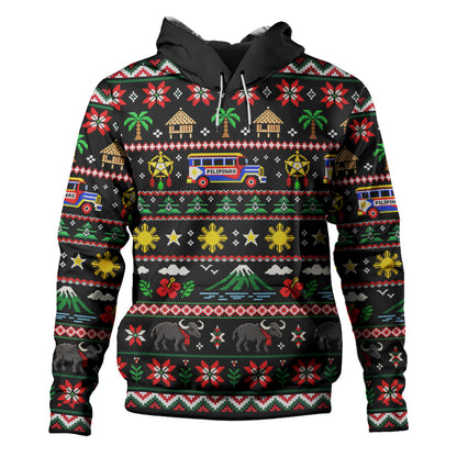 Philippines Filipinos Hoodie Maligayang Pasko Pattern Style