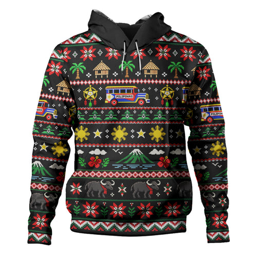 Philippines Filipinos Hoodie Maligayang Pasko Pattern Style