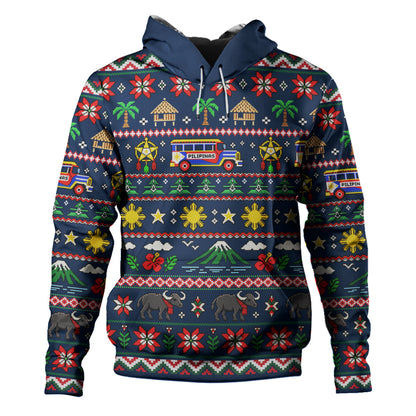Philippines Filipinos Hoodie Maligayang Pasko Pattern Style
