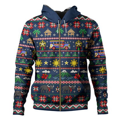 Philippines Filipinos Hoodie Maligayang Pasko Pattern Style