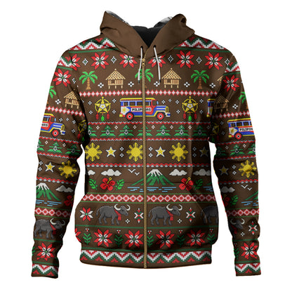 Philippines Filipinos Hoodie Maligayang Pasko Pattern Style