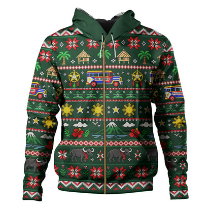 Philippines Filipinos Hoodie Maligayang Pasko Pattern Style