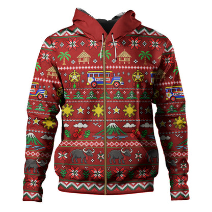 Philippines Filipinos Hoodie Maligayang Pasko Pattern Style