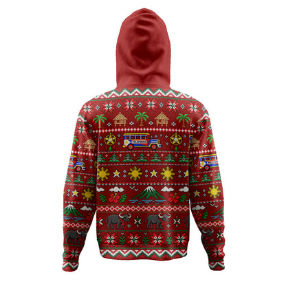 Philippines Filipinos Hoodie Maligayang Pasko Pattern Style