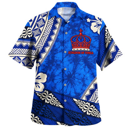 Tonga Hawaiian Shirt Kingdom Crown Polynesian Floral Pride