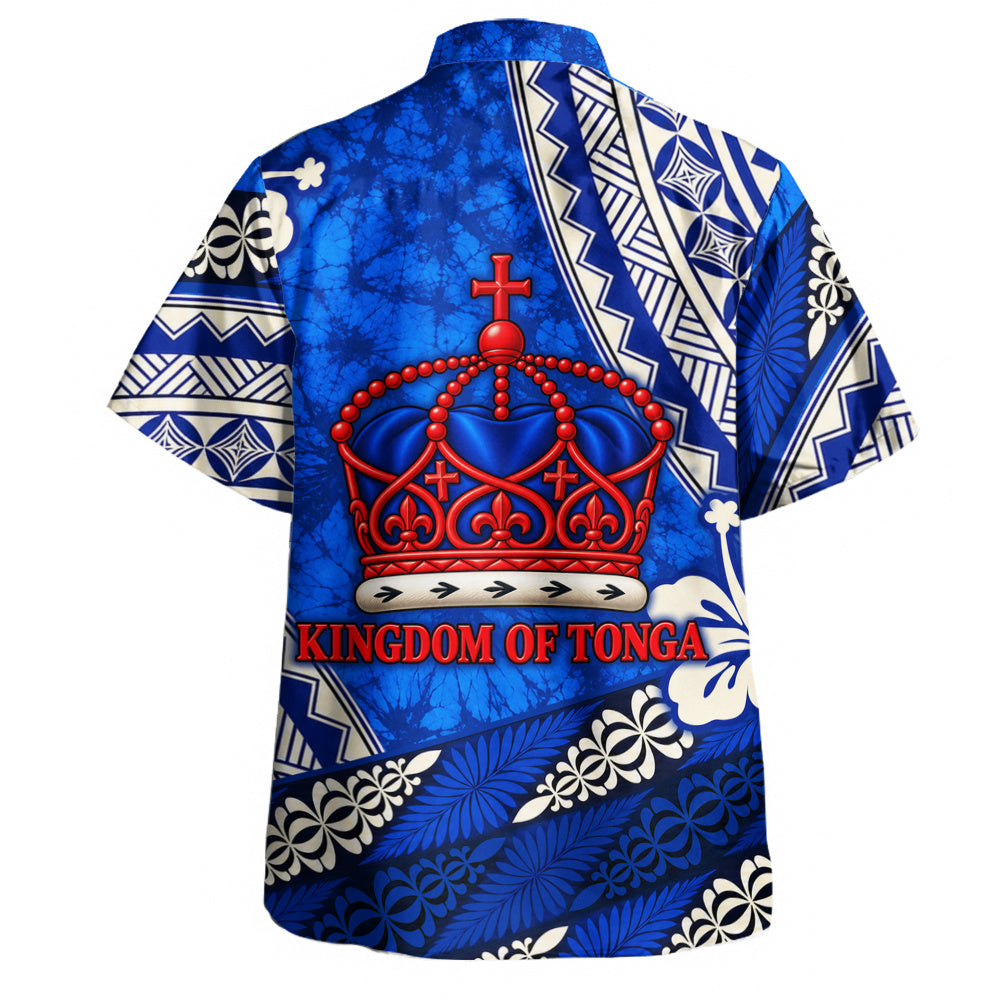 Tonga Hawaiian Shirt Kingdom Crown Polynesian Floral Pride
