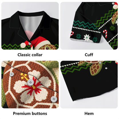 Hawaii Hawaiian Shirt The Hungry Christmas Turtle